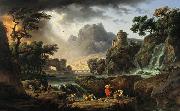 Claude-joseph Vernet Mountain Landscape with Approaching Storm USA oil painting artist